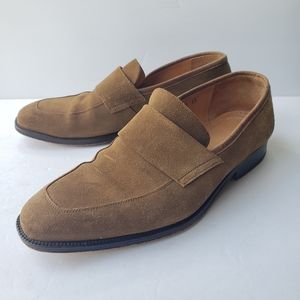 Boden Men's tan suede loafers